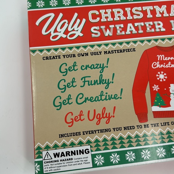 UGLY CHRISTMAS SWEATER KIT Women’s Red New in Box Size XL - Picture 9 of 12
